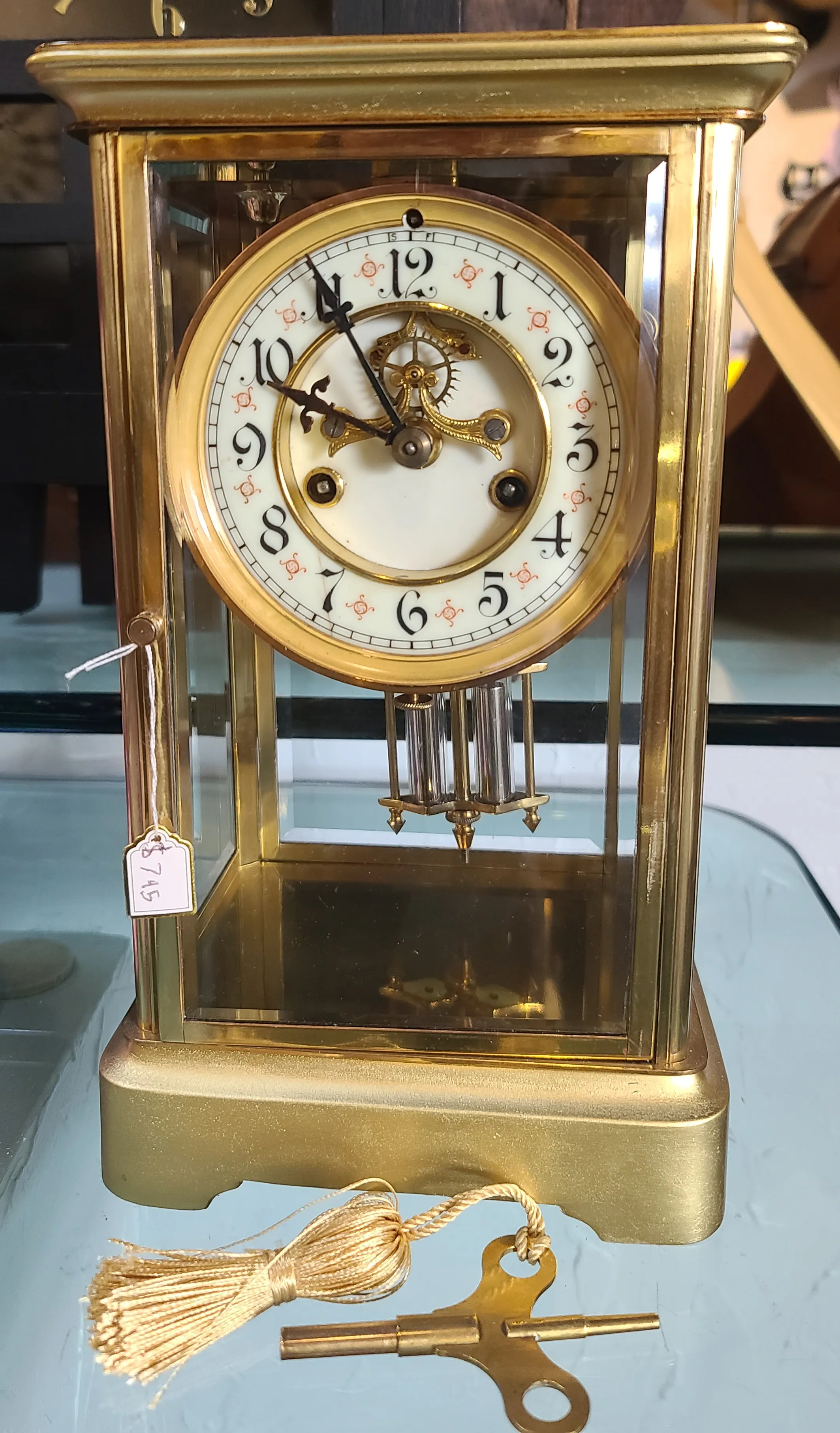 Ansonia Crystal Regulator with Restored Case