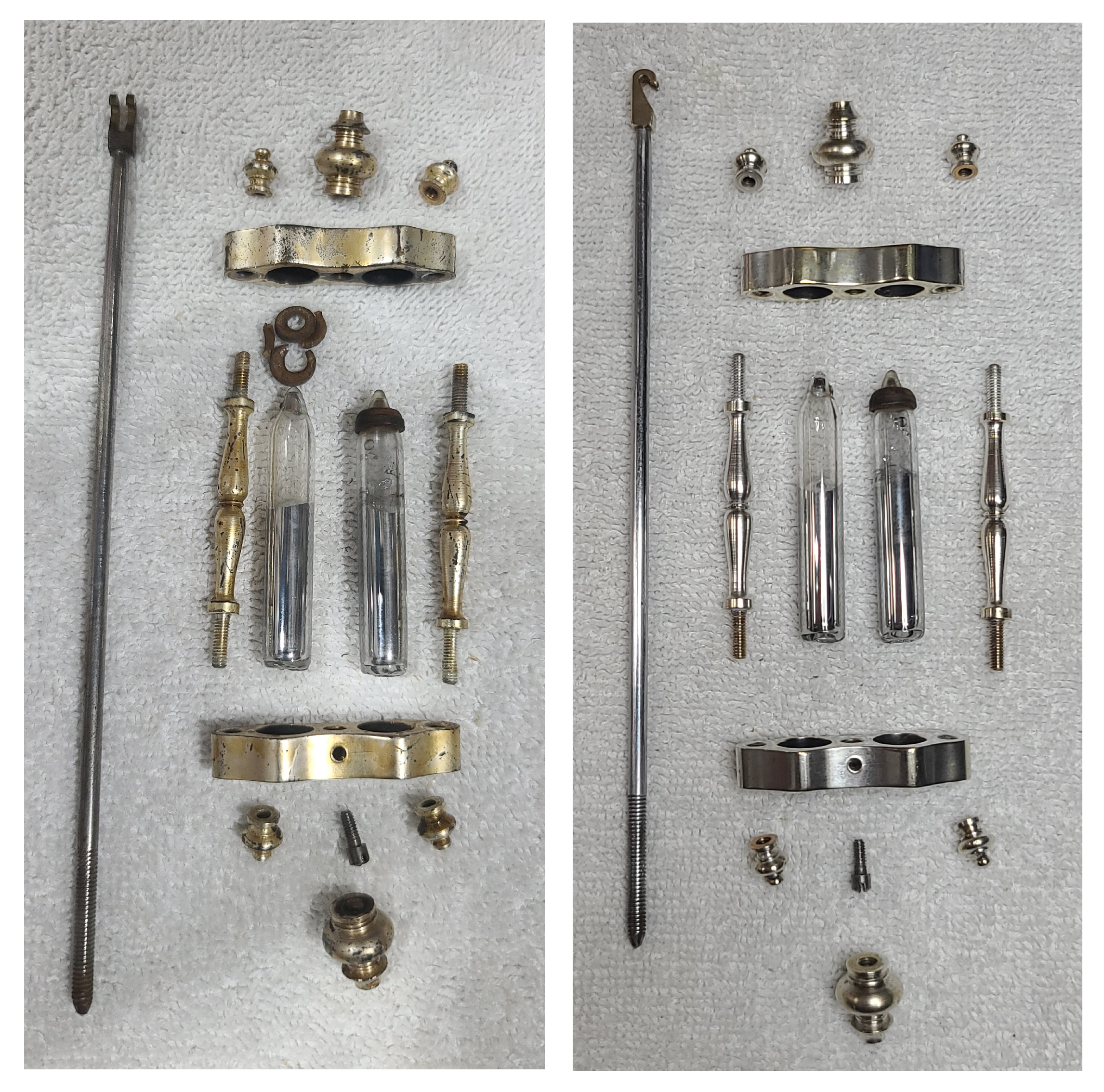 Crystal Regulator With Original Silver Plated Mercury Pendulum