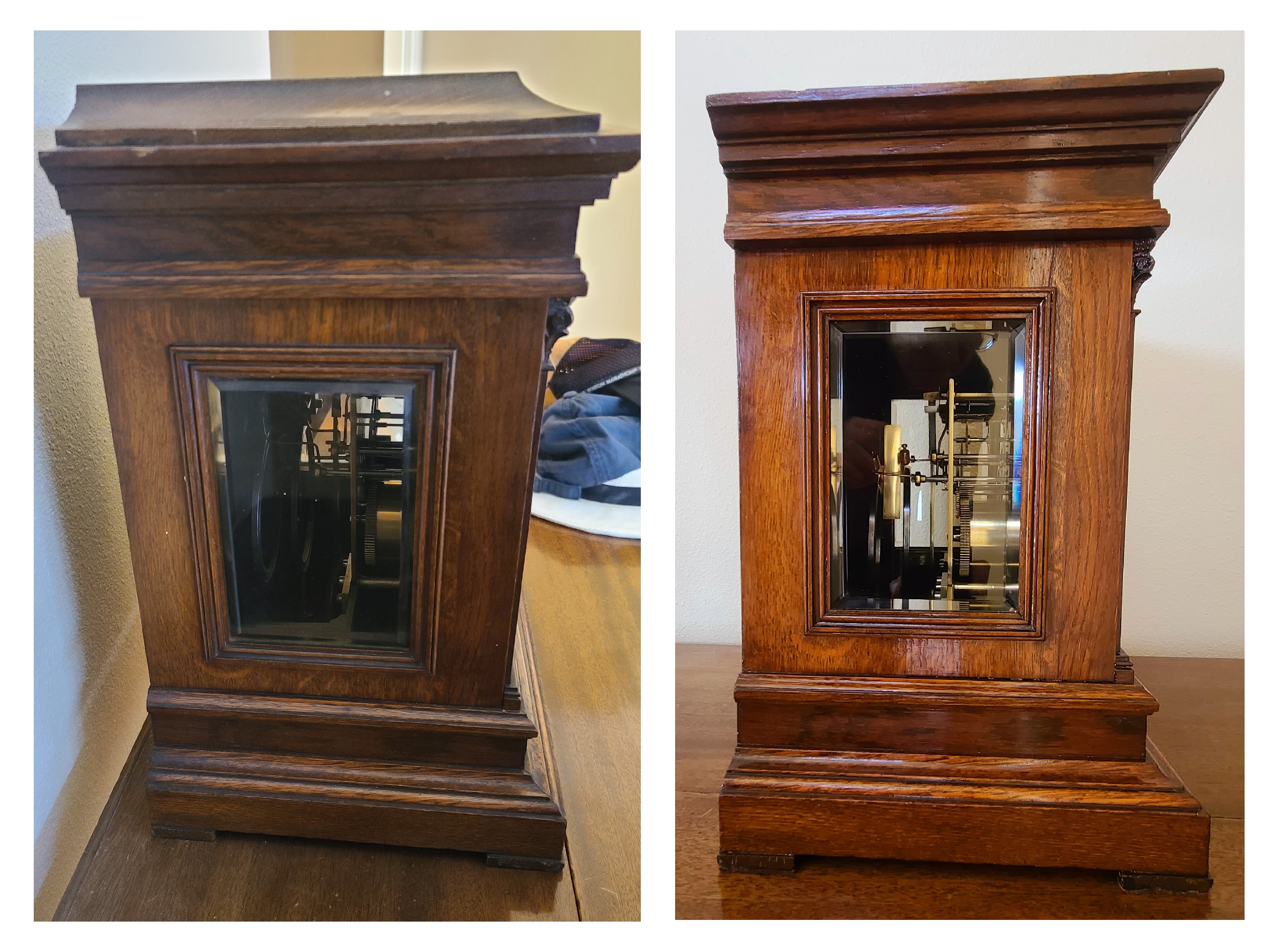 Petite Sonnerie Bracket Clock With Beveled Viewing Windows