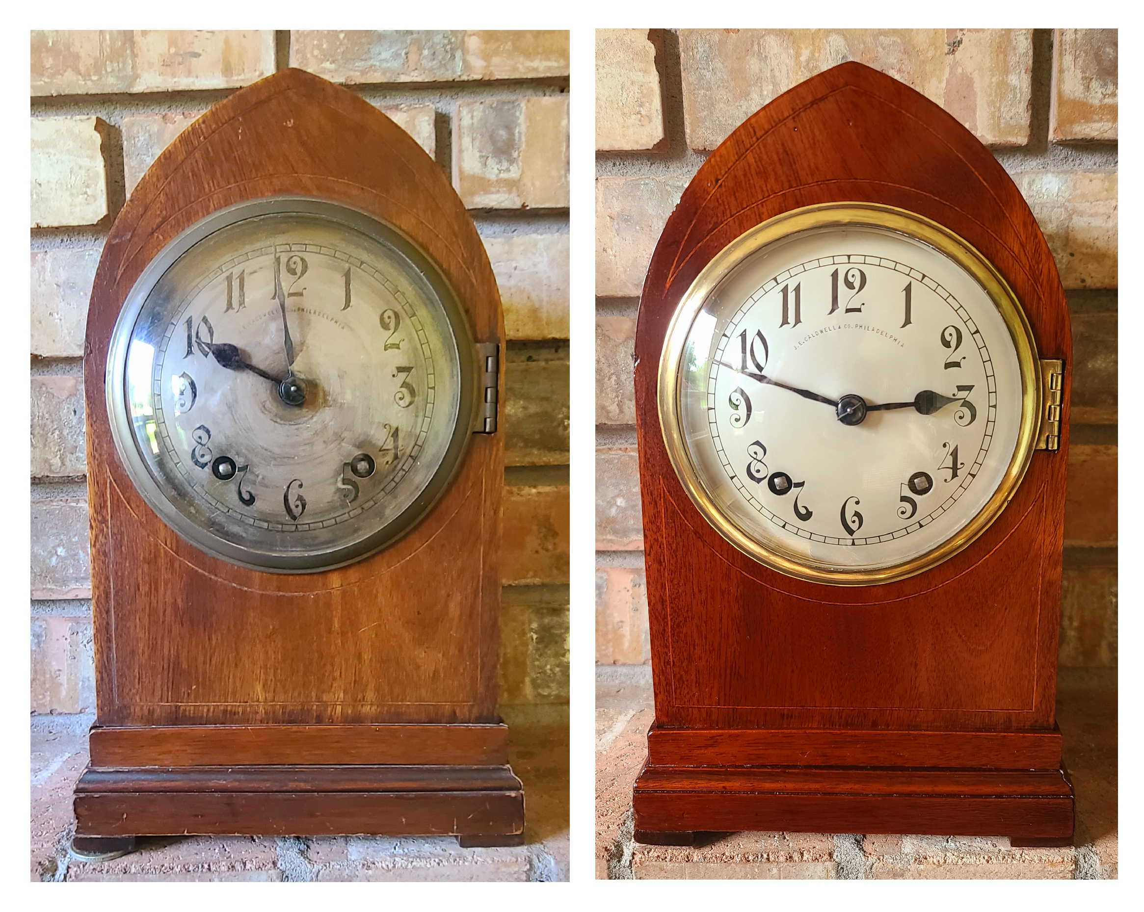 Extremely Rare German Petite Sonnerie Lancet Clock Exported New to the United States