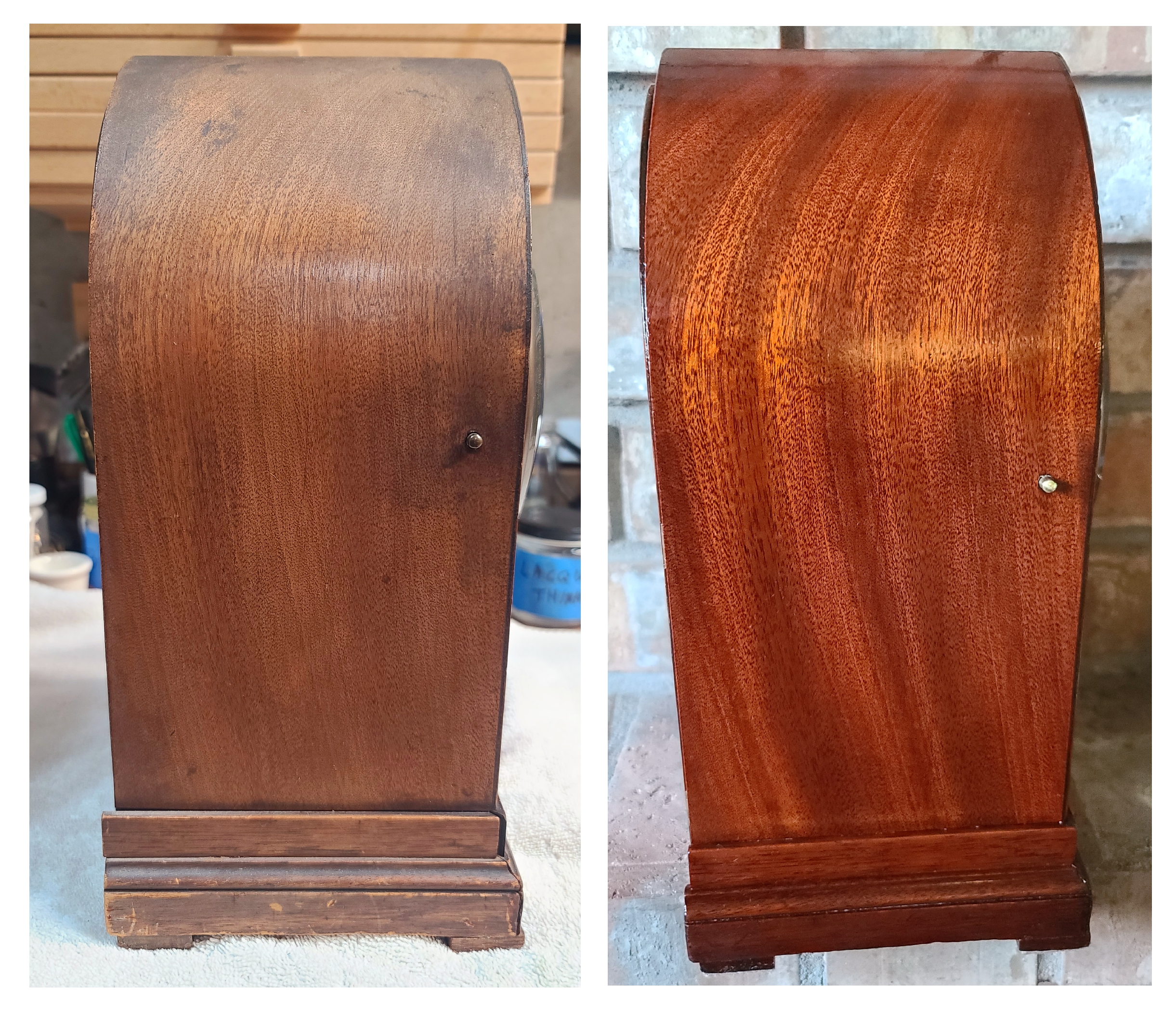 Extremely Rare German Petite Sonnerie Lancet Clock Exported New to the United States