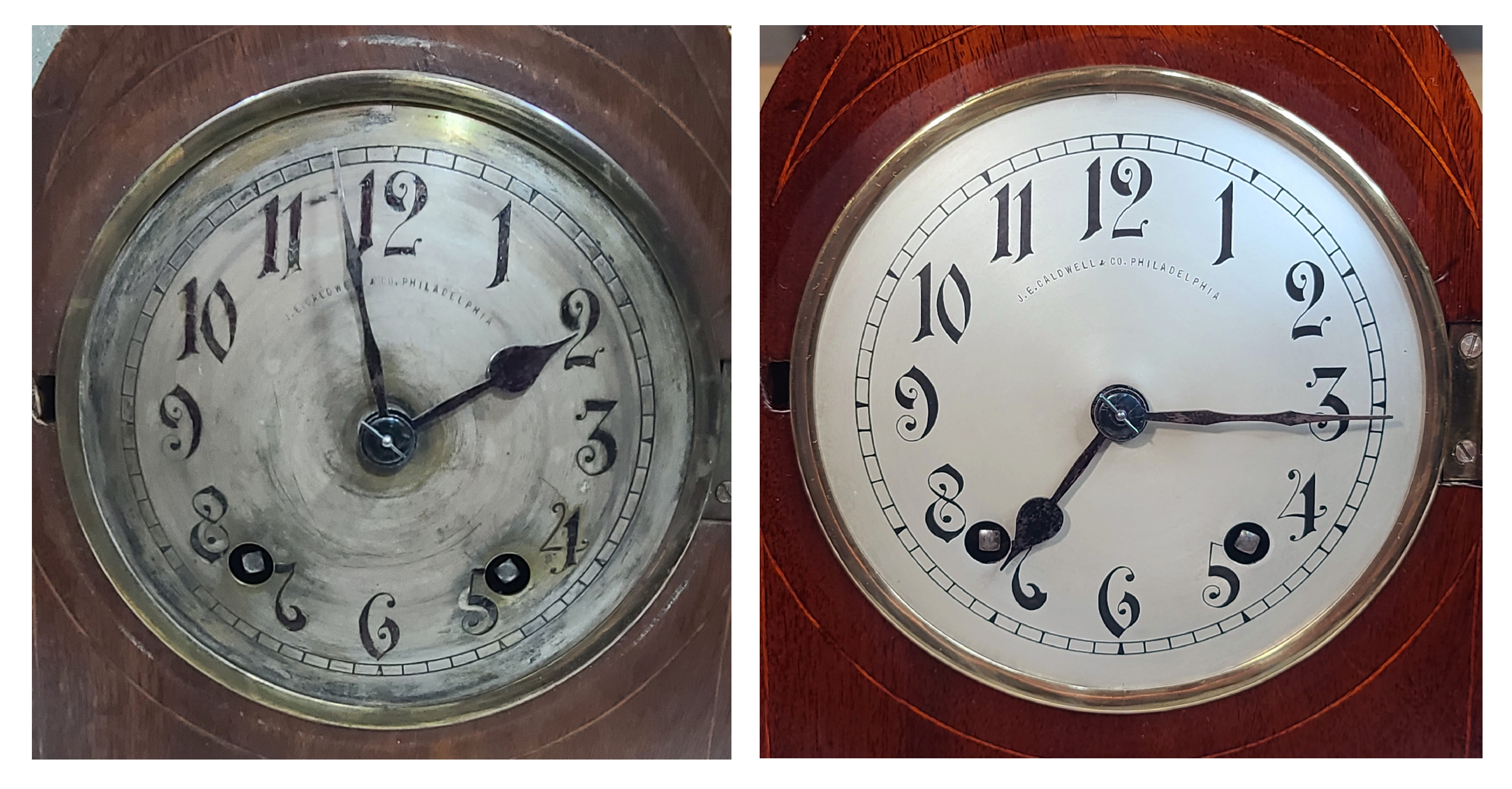 Extremely Rare German Petite Sonnerie Lancet Clock Exported New to the United States