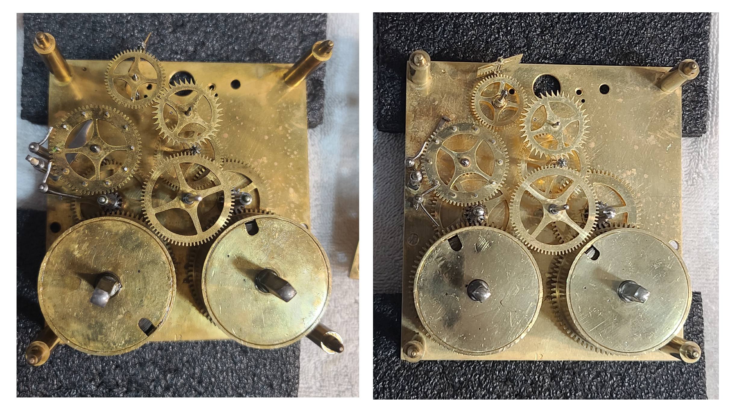 Extremely Rare German Petite Sonnerie Lancet Clock Exported New to the United States