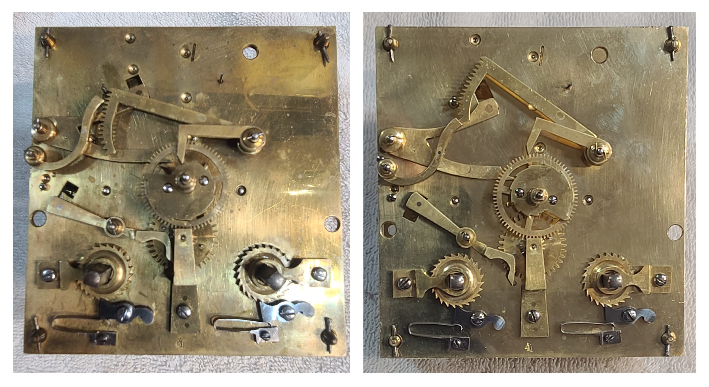 Extremely Rare German Petite Sonnerie Lancet Clock Exported New to the United States